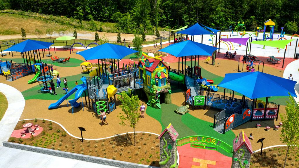 Colourful children play area