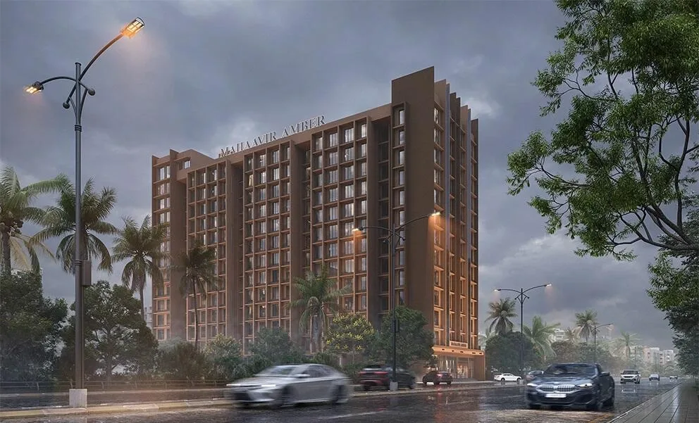 Mahaavir Amber by Mahaavir Superstructures project view 3 in Taloja, Navi Mumbai