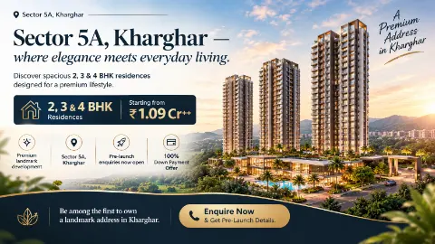 Sector 5A Kharghar Pre-Launch by Landmark Developers project view 1 in Sector 5A, Kharghar, Navi Mumbai
