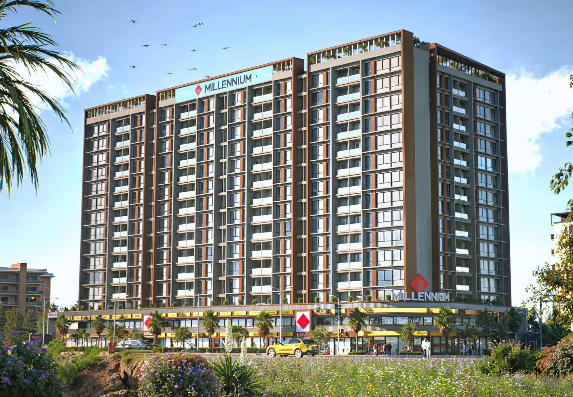 One Millennium by Millennium Group project view 1 in Sector 27, Kamothe, Navi Mumbai