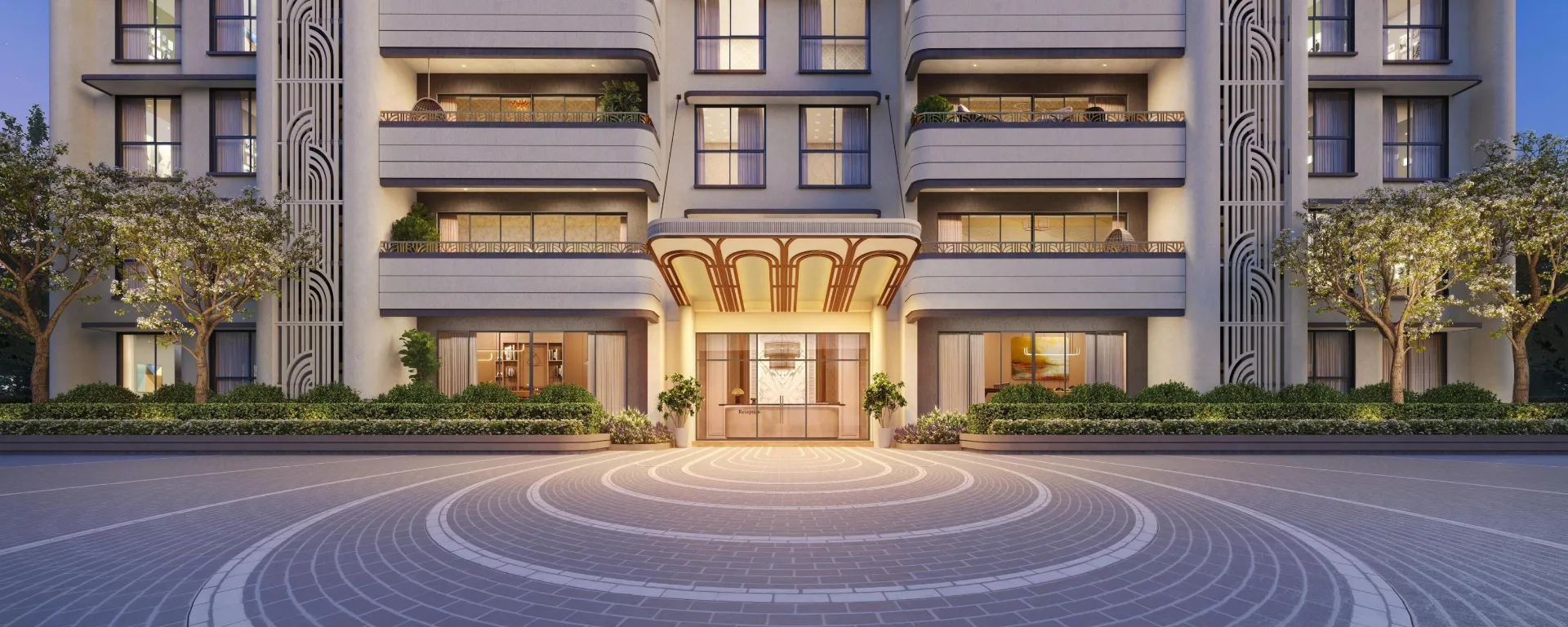Lodha Belmont project view 1 in Richmond County, Thane, Navi Mumbai