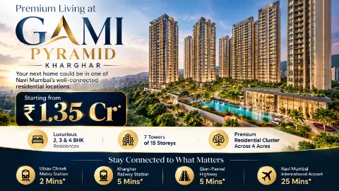 Gami Pyramid by Gami Group project view 1 in Kharghar, Navi Mumbai