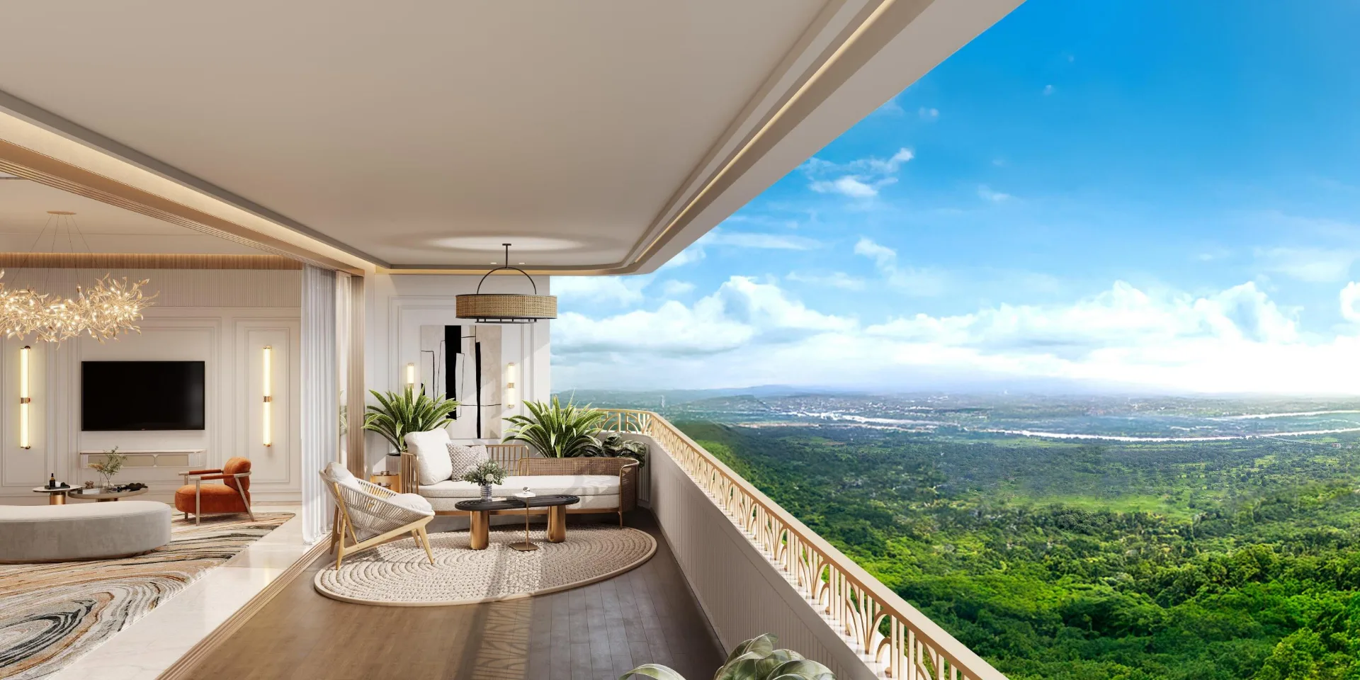 Lodha Belmont project view 2 in Richmond County, Thane, Navi Mumbai